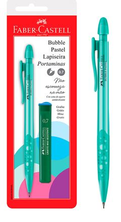 LAPISEIRA 0.7 FABER BUBBLE PASTEL SM VERDE AGUA