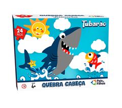 BRINQUEDO QUEBRA CABECA P&F TUBARAO 24 PECAS