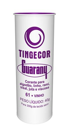 CORANTE EM PO TINGECOR 40G GUARANY VINHO