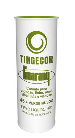 CORANTE EM PO TINGECOR 40G GUARANY VERDE MUSGO