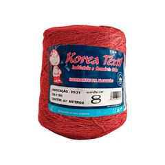 BARBANTE ALGODAO COLOR 4/8 600G VERMELHO KOREA