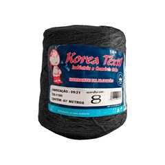 BARBANTE ALGODAO COLOR 4/8 600G PRETO KOREA