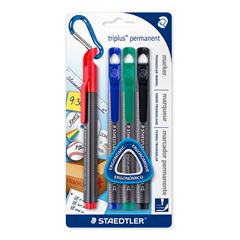 MARCADOR PERMANENTE CD/DVD STAEDTLER 2MM COM 4 CORES