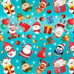 PAPEL FANTASIA BOBINA 60X100 GESSELE NATAL 261 COUCHE