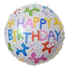 BALAO METALIZADO MAKE+ 45CM ESTAMPADO HAPPY BIRTHDAY