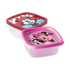 POTE PLASTICO PLASUTIL 580ML QUADRADO MINNIE