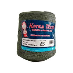 BARBANTE ALGODAO COLOR 4/8 600G VERDE MILITAR KOREA