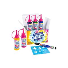 KIT TINTA TIE DYE ACRILEX