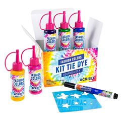 KIT TINTA TIE DYE ACRILEX