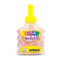 COLA CONFETTI 95G ACRILEX ALGODAO DOCE