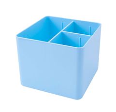 ORGANIZADOR OBJETOS DELLO COM 3 DIVISOES AZUL PASTEL