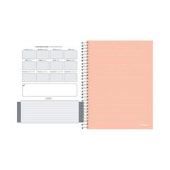 CADERNO 01X1 ESPIRAL 80 FOLHAS CAPA DURA COLEG BLUSH 23 FORONI