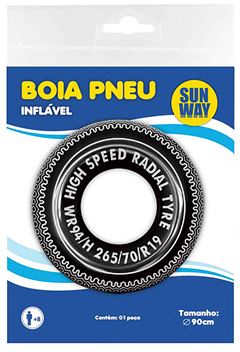 BOIA INFLAVEL REDONDA PNEU 90CM SUN WAY