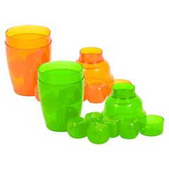 COQUETELEIRA PLASTICA 250ML COM 8 GELOS SORTIDO