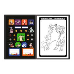 CADERNO 1/4 BROCHURA CAPA DURA 80 FOLHAS DRAGON BALL 25 ANIMATIVA