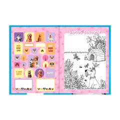 CADERNO 1/4 BROCHURA CAPA DURA 80 FOLHAS MY PETS 25 ANIMATIVA