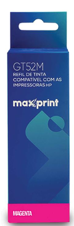 CARTUCHO MAXPRINT/HP REFIL GT52M MOH55AL MAGENTA 100ML