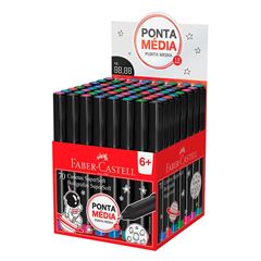 CANETA HIDROGRAFICA FABER PONTA POROSA 1.0MM COM 70 SORTIDA