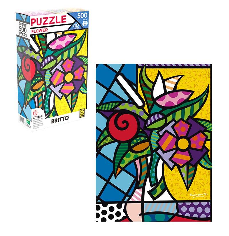 Jogo Puzzle Quebra Cabeça 1000 Peças Romero Britto Grow na