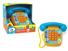 BRINQUEDO TELEFONE SONORO MINI GALINHA PINTADINHA ELKA