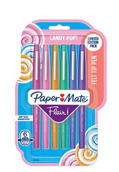 CACANETA HIDROGRAFICA PAPER MATE FLAIR CANDY POP 6 CORES