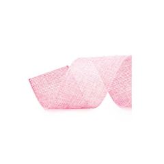 FITA ARAMADA NATAL LISA 63MM JUTA ROSA/PRATA CROMUS