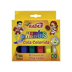 COLA COLORIDA EST. 6 CORES RADEX 25G