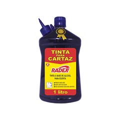 TINTA PARA CARTAZ RADEX 1000ML AZUL