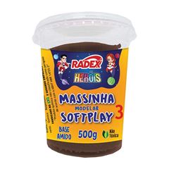 MASSA MODELAR 500G HEROIS RADEX MARROM