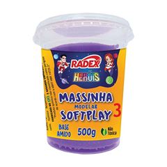 MASSA MODELAR 500G HEROIS RADEX VIOLETA