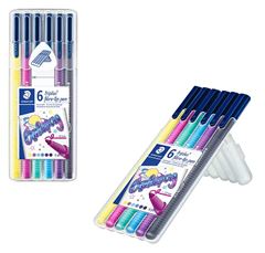 CANETA HIDROGRAFICA STAEDTLER TRIPLUS 06 CORES GALAXIA SORTIDA