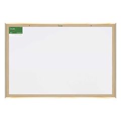 QUADRO BRANCO MOLDURA MADEIRA STANDARD 80X60 PINUS LUXO