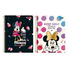 CADERNO 10X1 ESPIRAL 160 FOLHAS CAPA DURA COLEG MINNIE 24 TILIBRA