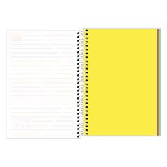 CADERNO 1/4 ESPIRAL 80 FOLHAS CAPA POLIPROPILENO NEON KORI TILIBRA