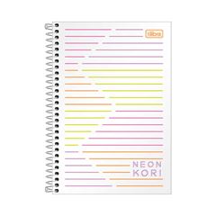 CADERNO 1/4 ESPIRAL 80 FOLHAS CAPA POLIPROPILENO NEON KORI TILIBRA