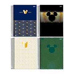 CADERNO 10X1 ESPIRAL 160 FOLHAS CAPA DURA MICKEY ARTS OFFICE 25 JANDAIA