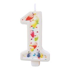 VELA ESTAMPADA BALAOZINHO 9,5CM N 1 MAKE+