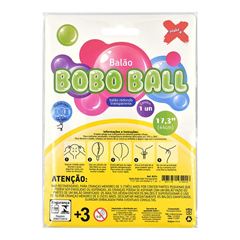 BALAO BOBO BALL MAKE+ 44CM TRANSPARENTE
