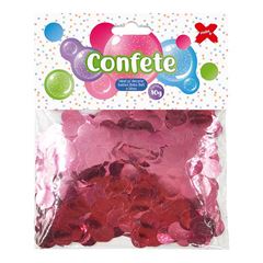 CONFETE 10G MAKE+ PAPEL METALIZADO REDONDO ROSA