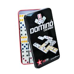 JOGO DOMINO 28 PECAS CORES