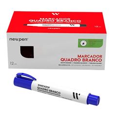 MARCADOR QUADRO BRANCO NEWPEN RECARREGAVEL AZUL