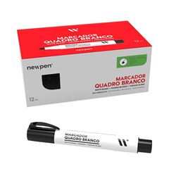 MARCADOR QUADRO BRANCO NEWPEN RECARREGAVEL PRETO