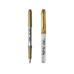 MARCADOR PERMANENTE BIC MARKING METALICA OURO