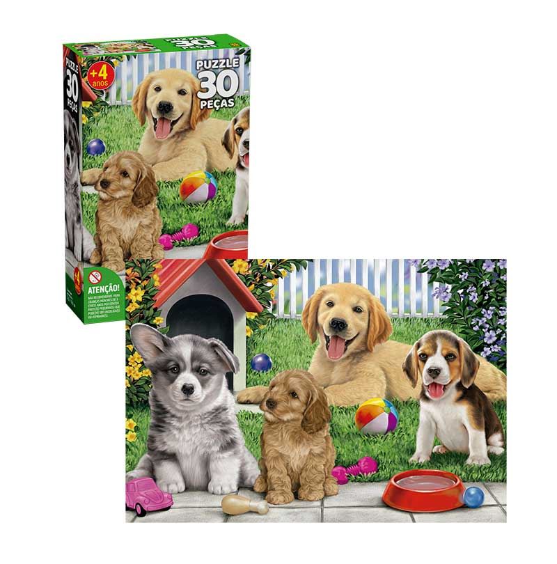 Puzzle 30 peças Cachorros Fofinhos - Loja Grow