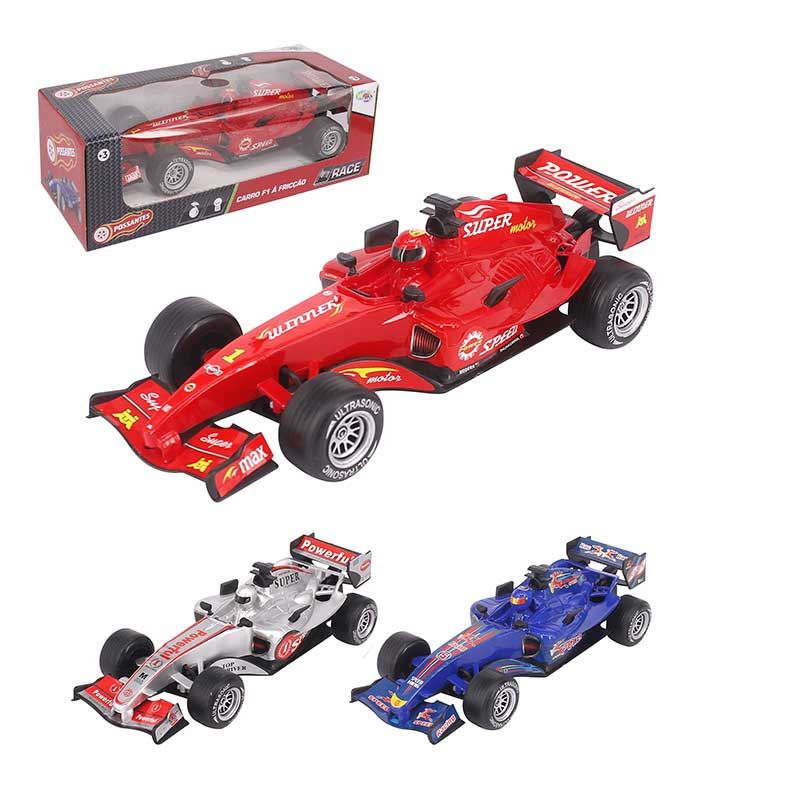 Brinquedo Carrinho Corrida Formula 1 A Fricção Com Som Prata no Shoptime