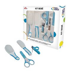 KIT PARA UNHAS CABELO BEBE P&F AZUL