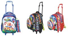 MOCHILA RODA WINCY INFANTIL+LANCHEIRA+ESTOJO STYLUS CUBIC