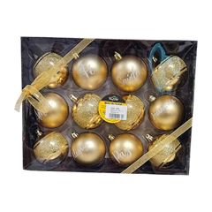 BOLA PLASTICA DECORADA 6CM COM 12 WINCY ESCRITA DOURADO