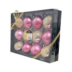 BOLA PLASTICA DECORADA 6CM COM 12 WINCY ESCRITA ROSA