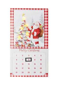 ENFEITE CALENDARIO NATAL 45CM WINCY COM 5 LEDS